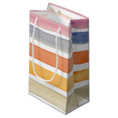 Petit Sac Cadeau Courses peintes à la main de brosse d'aquarelle, (Devant Angle)