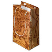 Petit Sac Cadeau cowboy rustique de l'Ouest (Devant Angle)