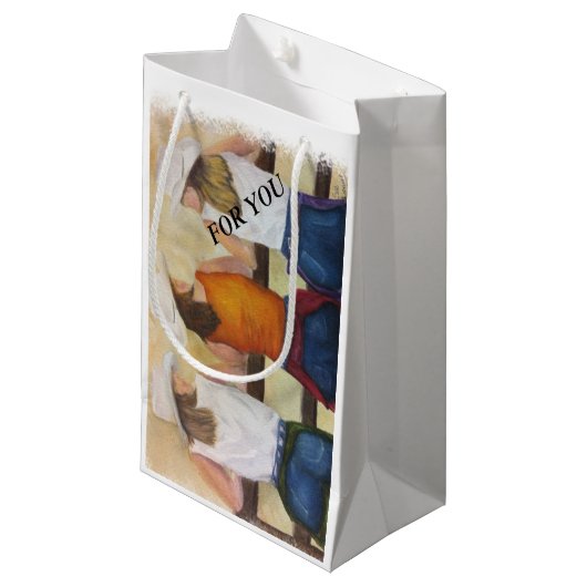 PETIT SAC CADEAU COWGIRL FUN (Devant Angle)