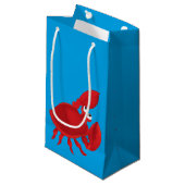 Petit Sac Cadeau Crabe caricatural (Devant Angle)