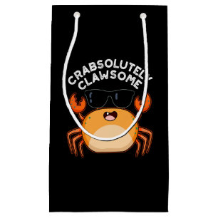 Petit Sac Cadeau Crabe Clawsome Funky Crab Pun Dark BG