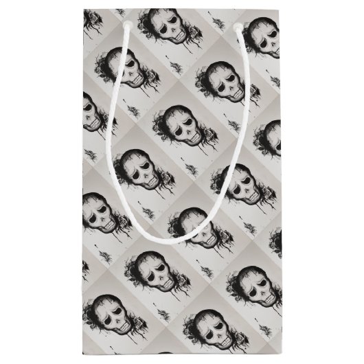 Petit Sac Cadeau Crâne (Dos)