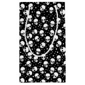 Petit Sac Cadeau Crâne monochrome Polka Dot (Dos)