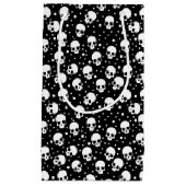 Petit Sac Cadeau Crâne monochrome Polka Dot (Devant)