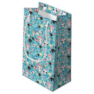 Petit Sac Cadeau Crâne riant de texture