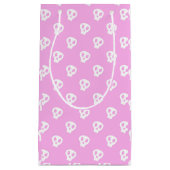 Petit Sac Cadeau Crâne rose (Devant)