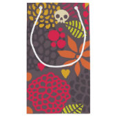 Petit Sac Cadeau Crânes et fleurs (Dos)