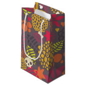 Petit Sac Cadeau Crânes et fleurs (Devant Angle)