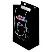 Petit Sac Cadeau Crânes néon Halloween squelettes dansants Hallowei (Devant Angle)