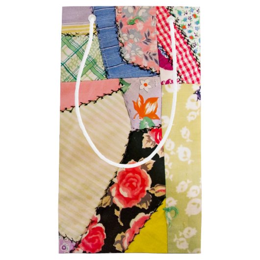 Petit Sac Cadeau Crazy Quilt (Devant)