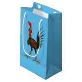 Petit Sac Cadeau Crazy rooster (Devant Angle)