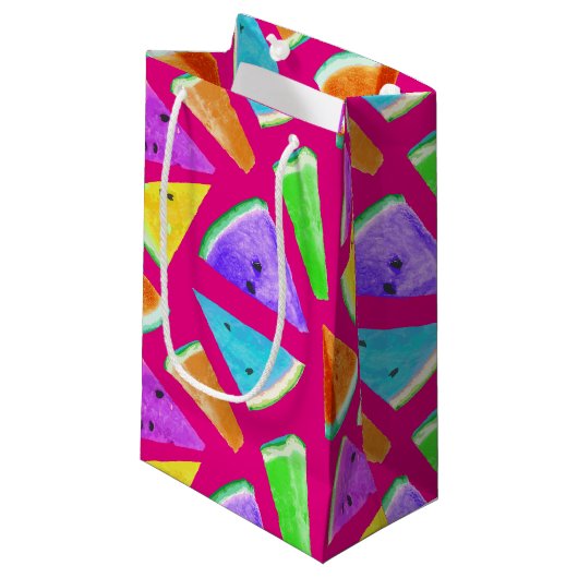 Petit Sac Cadeau Création de motif de pastèque 9 (Devant Angle)