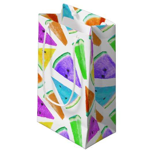 Petit Sac Cadeau Création du Motif de pastèque 6 (Devant Angle)