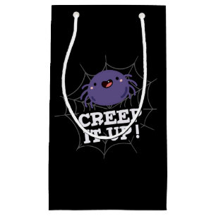 Petit Sac Cadeau Creep It Up Funny Spider Pun Dark BG
