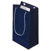 Petit Sac Cadeau Créez votre propre bleu gris foncé personnalisable (Devant Angle)