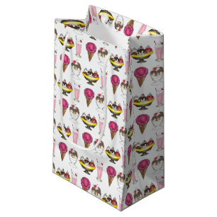 Petit Sac Cadeau Crème glacée Social Favoriser Banana Split Sundae