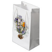Petit Sac Cadeau Crocus Spring Flower Botanique Floral Art (Dos Angle)