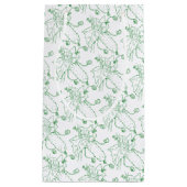 Petit Sac Cadeau Cucumer art vert et blanc (Devant)