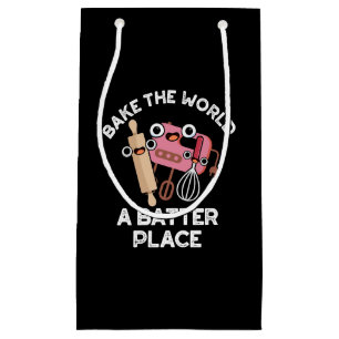 Petit Sac Cadeau Cuire Le Monde Un Bateau Lieu Cuisson Pun Dark BG