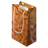 Petit Sac Cadeau cuirs de l'ouest du vieux cowboy du pays rustique (Devant Angle)