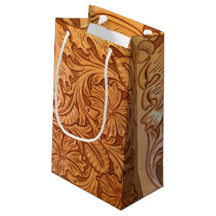 Petit Sac Cadeau cuirs de l'ouest du vieux cowboy du pays rustique