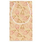 Petit Sac Cadeau Cuisine estivale avec contours de glace (Dos)