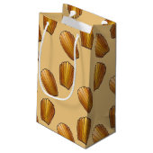 Petit Sac Cadeau Cuisinier de Pâtisserie Française Madeleine Gâteau (Dos Angle)