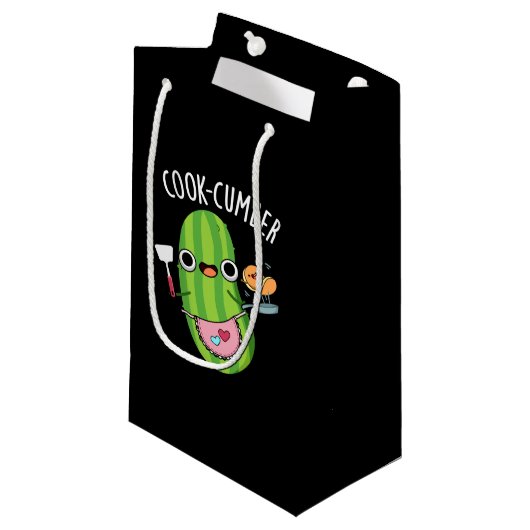 Petit Sac Cadeau Cuisson Concombre Funny Concombre Pun de Concombre (Devant Angle)