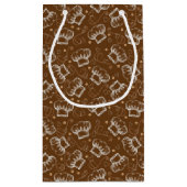 Petit Sac Cadeau Cuisson du motif avec le casquette de chef (Dos)