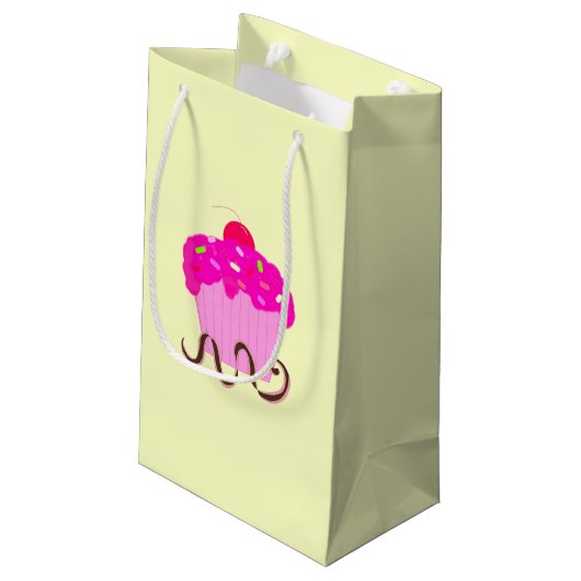 Petit Sac Cadeau Cupcakes d'anniversaire (Dos Angle)