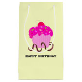 Petit Sac Cadeau Cupcakes d'anniversaire (Devant)