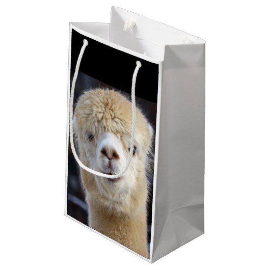 Petit Sac Cadeau Cute Alpaca face (Dos Angle)