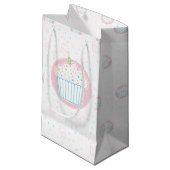 Petit Sac Cadeau Cute Birthday Cupcake with Candle (Devant Angle)