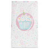 Petit Sac Cadeau Cute Birthday Cupcake with Candle (Devant)