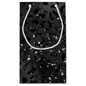 Petit Sac Cadeau Cute Black Cheetah Leopard Motif d'impression (Dos)