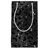 Petit Sac Cadeau Cute Black Cheetah Leopard Motif d'impression (Devant)