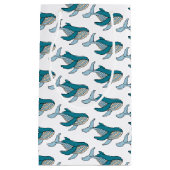 Petit Sac Cadeau Cute Blue Boys Whale (Devant)
