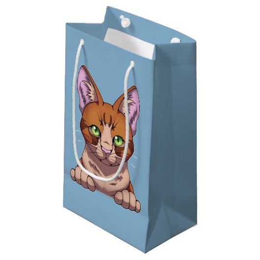 Petit Sac Cadeau Cute chat (Devant Angle)