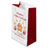 Petit Sac Cadeau Cute Gingerbread Man Christmas Cookie Exchange (Devant Angle)