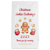 Petit Sac Cadeau Cute Gingerbread Man Christmas Cookie Exchange (Devant)