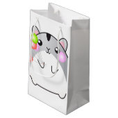 Petit Sac Cadeau Cute Grey Kawaii Hamster (Dos Angle)