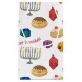 Petit Sac Cadeau Cute Hannukah Patterned (Dos)