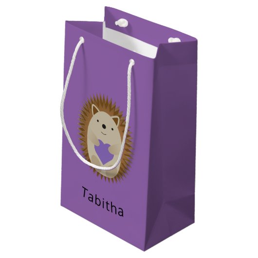 Petit Sac Cadeau Cute Hedgehog (Dos Angle)