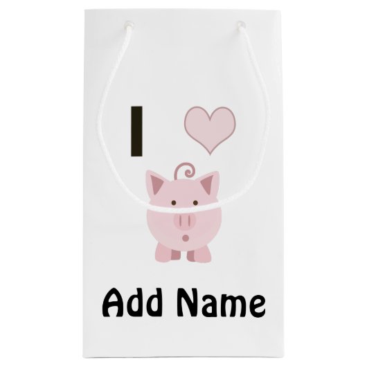 Petit Sac Cadeau Cute I coeurs Desgin (Dos)