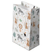 Petit Sac Cadeau Cute Jungle Rainforest Animaux Motif (Dos Angle)
