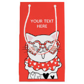 Petit Sac Cadeau Cute Kitty Heart (Devant)