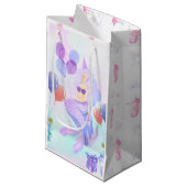 Petit Sac Cadeau Cute Mermaid Birthday Party (Devant Angle)