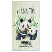 Petit Sac Cadeau Cute Panda Ours Cuddin Baby shower d'aquarelle (Dos)