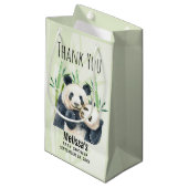 Petit Sac Cadeau Cute Panda Ours Cuddin Baby shower d'aquarelle (Devant Angle)