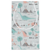 Petit Sac Cadeau Cute Pastel Dinosaur Motif (Dos)